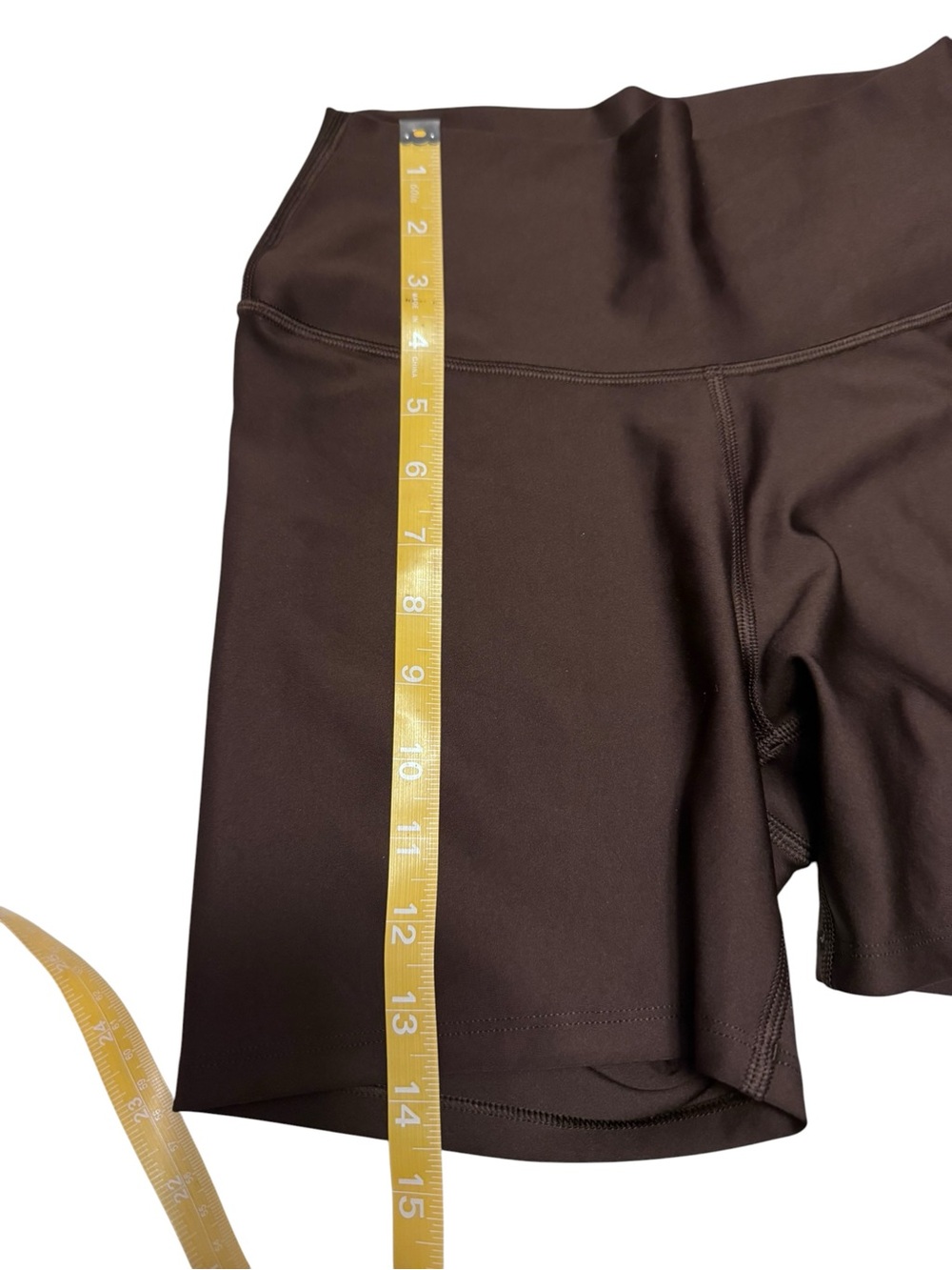 ALO Yoga High-Rise Brown Athletic Bike Shorts - Picture 6 of 10